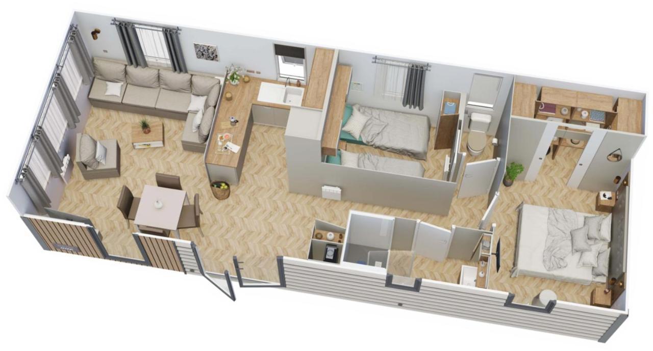 Grand Mobile-Home 45M2 Au Calme Et Au Bord De Mer Saint-Brévin-les-Pins Kültér fotó